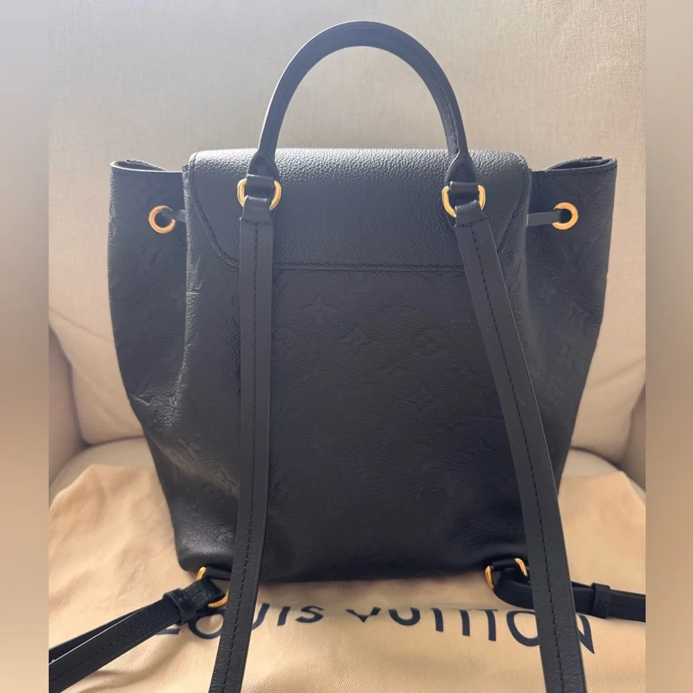 Auth. ✅ RARE Louis Vuitton NM Montsouris Empriente Backpack in “Noir”🖤✨
